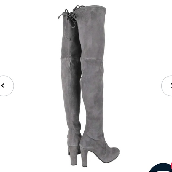 STUART WEITZMAN HIGHLAND SLATE SUEDE size 37 - Picture 3 of 13